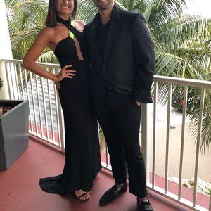 Maxi Dress w/ train - Xenia Size S